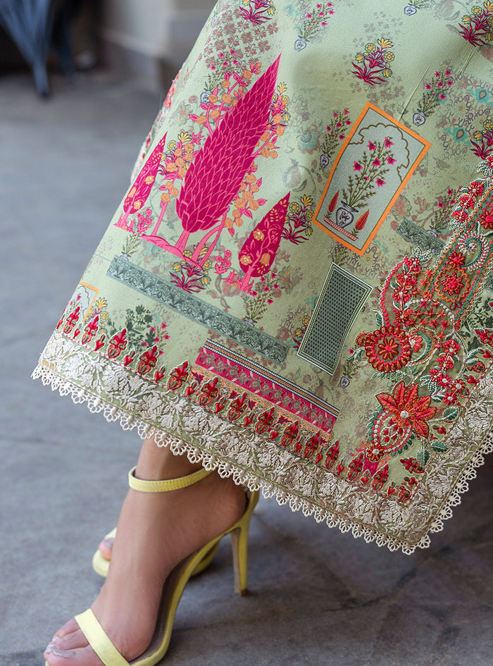 Zainab Chottani | Tahra Lawn 25 | Zaira L Apple Green Lawn