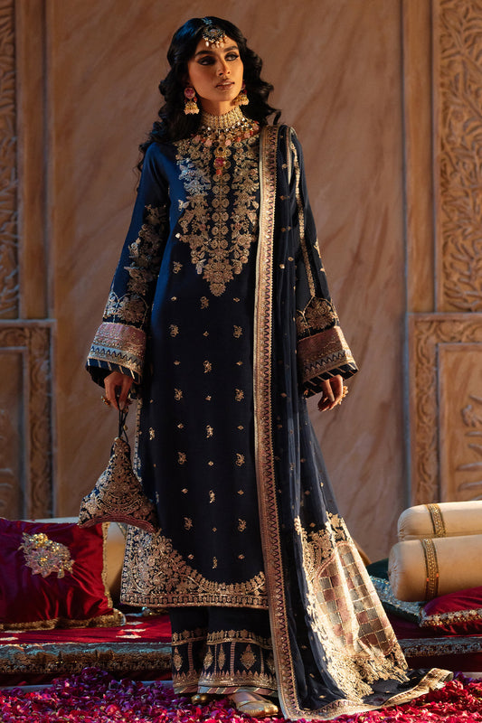 AJR Couture | The Silk Edition 25 | MEHRNAZ XS Blue Raw Silk