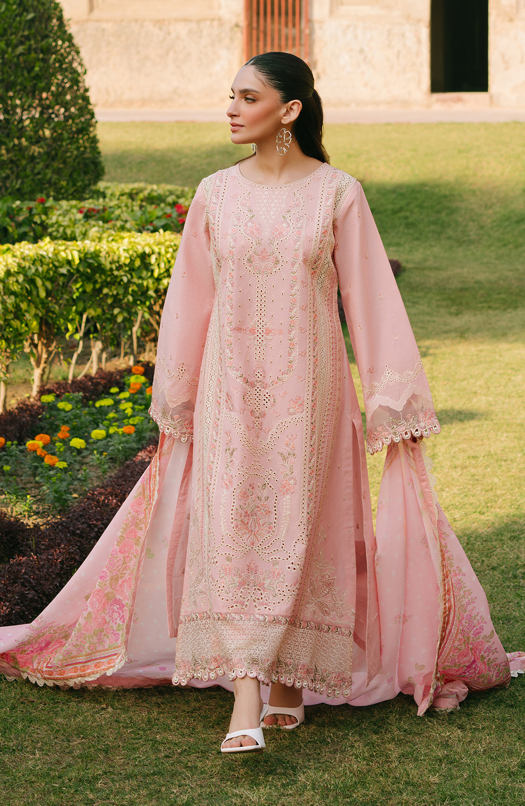 Fiona | Sarang Lawn 25 | Cemila XL Pink Lawn
