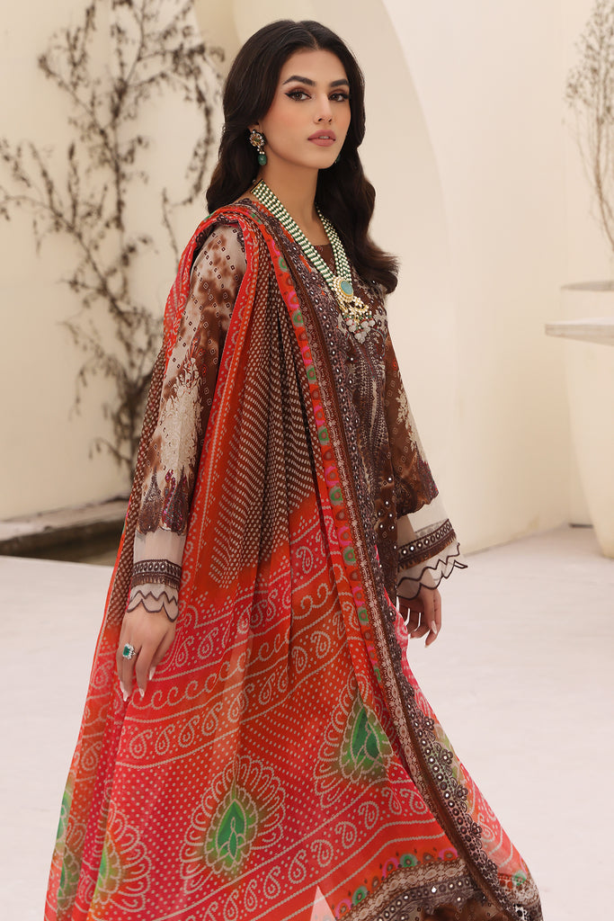 Charizma | Naranji Embroidered Lawn 24 | CN4-008 - Pakistani Designer Dress - by Charizma | Type: Luxury - 100% Original at Saira Sultan
