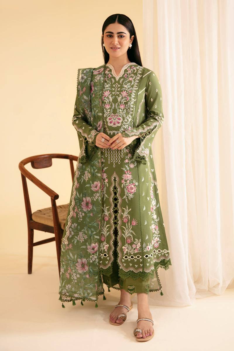 Qalamkar | Qlinekari Luxury Lawn | SQ-14 SEMAL - Pakistani Designer Dress - by Qalamkar | Type: Luxury - 100% Original at Saira Sultan