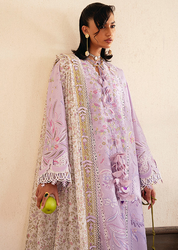 Suffuse | Eid Lawn 25 | YASMIN L Purple Gray Lawn