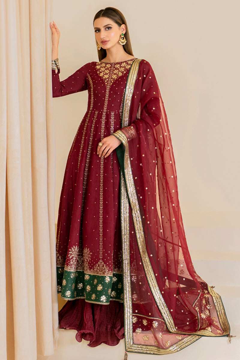 Jazmin | Formals Collection | Raw Silk UR-7018 - Pakistani Designer Dress - by Jazmin | Type: Formal - 100% Original at Saira Sultan