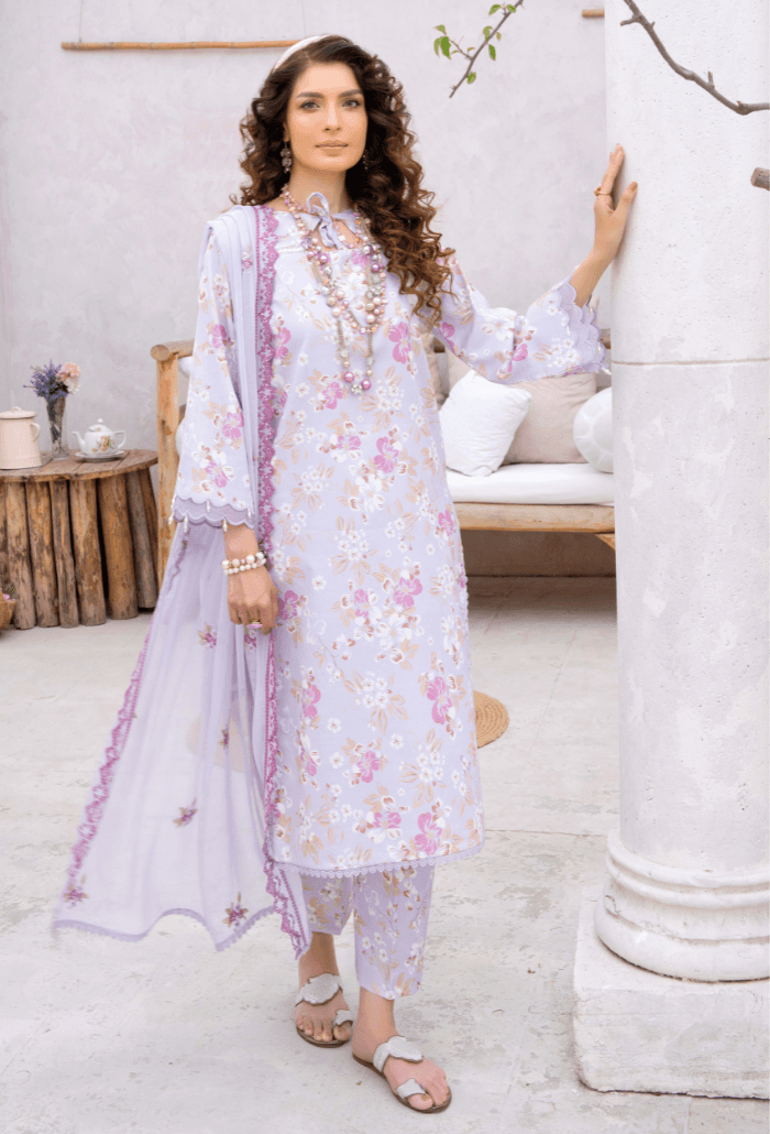Humdum | Gardenia Lawn 24 | PLG 3 - D05 - Pakistani Designer Dress - by HumDum | Type: Luxury - 100% Original at Saira Sultan