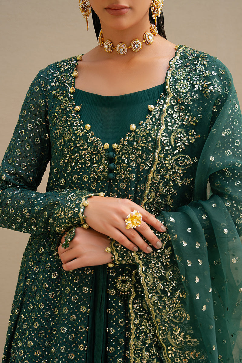Cross Stitch | Wedding Collection 24 | GREEN SPRING - Pakistani Designer Dress - by Cross Stitch | Type: Formal - 100% Original at Saira Sultan