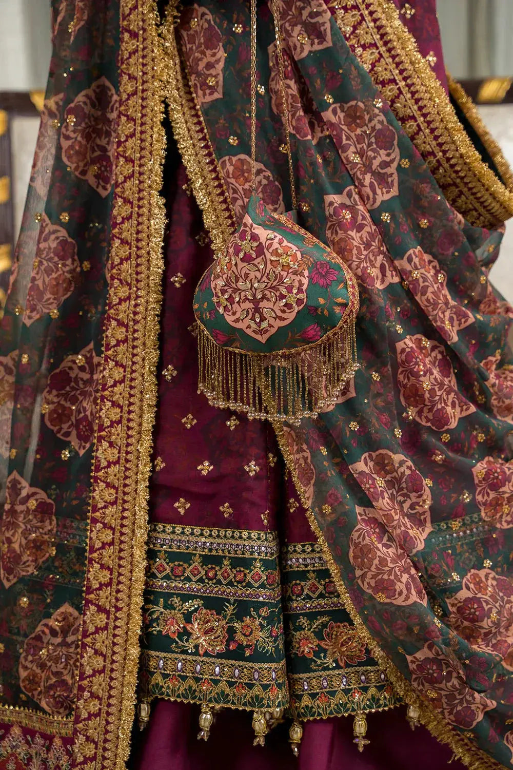 Baroque | Chantelle Embroidered Collection | CH12-03 - Pakistani Designer Dress - by Baroque | Type: Bridal - 100% Original at Saira Sultan