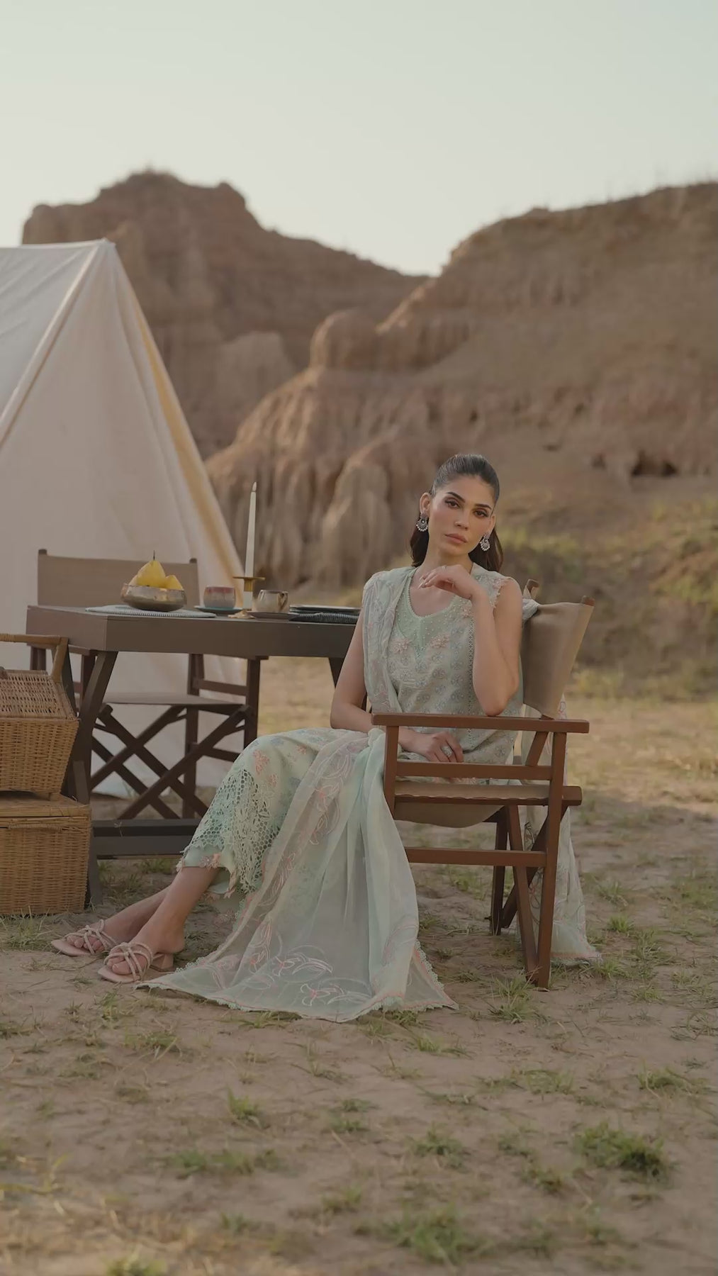 Rangrasiya | Premium Eid Edit 25 | Nadine Custom Size Mint Green Lawn