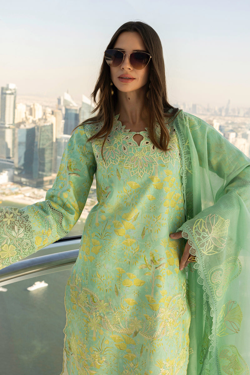 Rangrasiya | Carnation Summer Edit 25 | Bella M Mint Lawn
