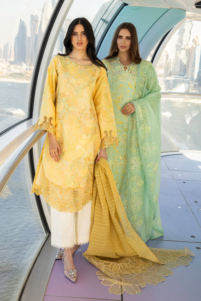 Rangrasiya | Carnation Summer Edit 25 | Liana XL Yellow Lawn