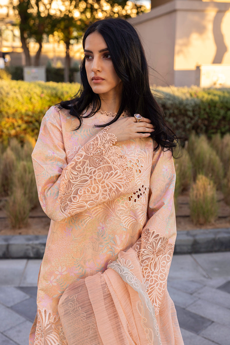 Rangrasiya | Carnation Summer Edit 25 | Zinnia M Peach Lawn