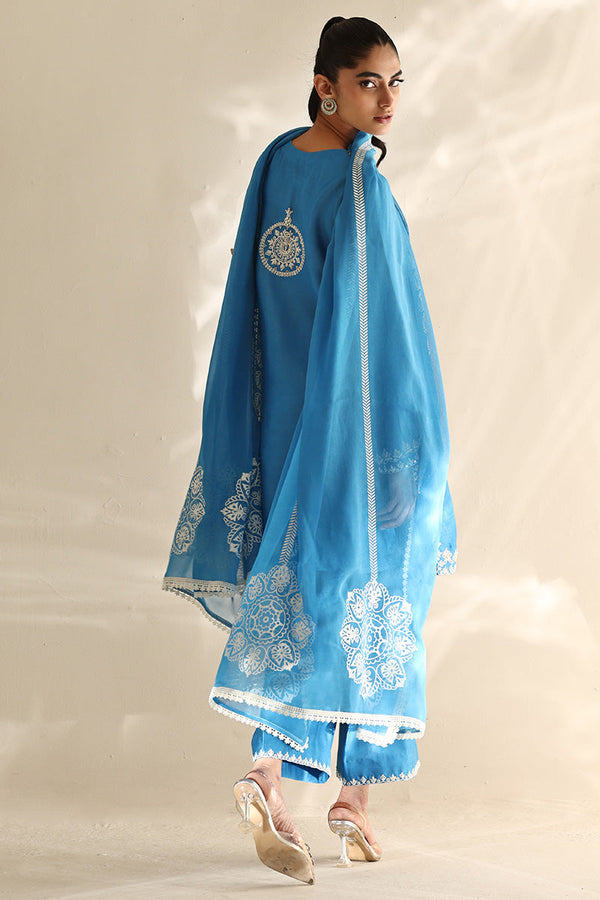 Sana Abbas | Mor Luxe | SKYLINE - Pakistani Designer Dress - by Sana Abbas - Type : Ladies Clothes - 100% Original at Saira Sultan