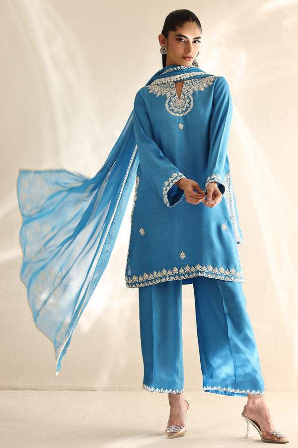Sana Abbas | Mor Luxe | SKYLINE - Pakistani Designer Dress - by Sana Abbas - Type : Ladies Clothes - 100% Original at Saira Sultan