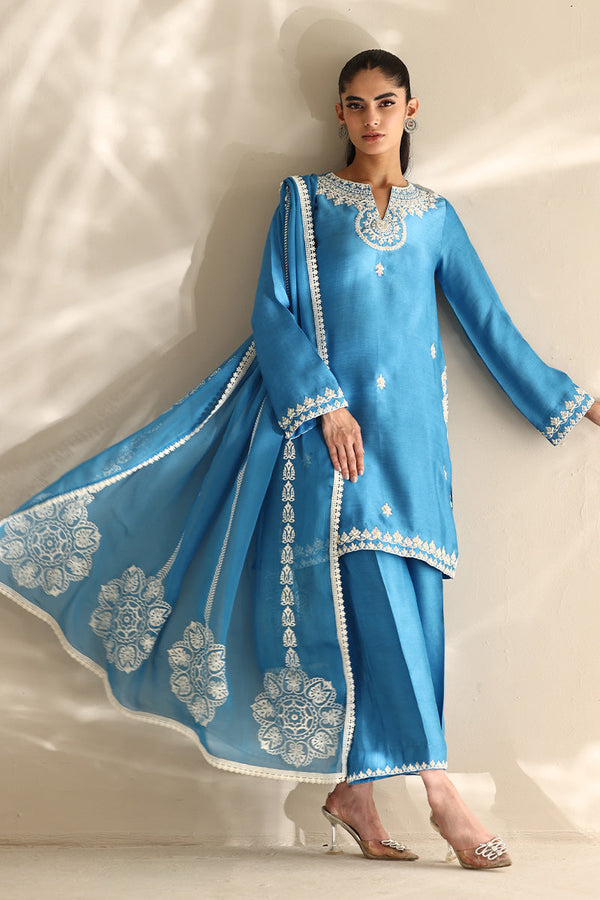 Sana Abbas | Mor Luxe | SKYLINE - Pakistani Designer Dress - by Sana Abbas - Type : Ladies Clothes - 100% Original at Saira Sultan