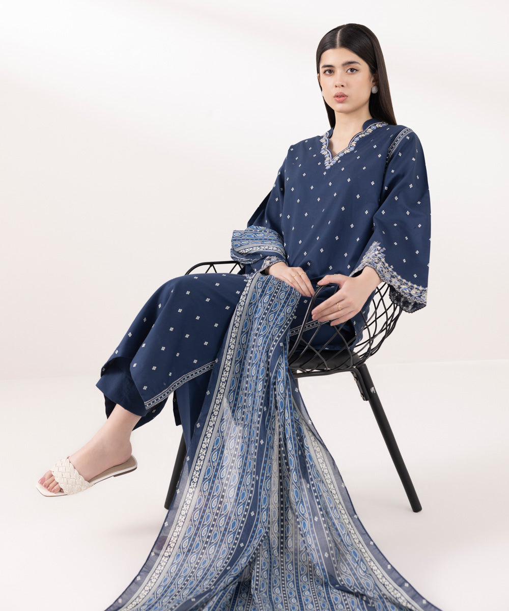 Sapphire | Intermix 2024 | Cambric Suit S-38 - Pakistani Designer Dress - by Sapphire | Type: Casuals - 100% Original at Saira Sultan