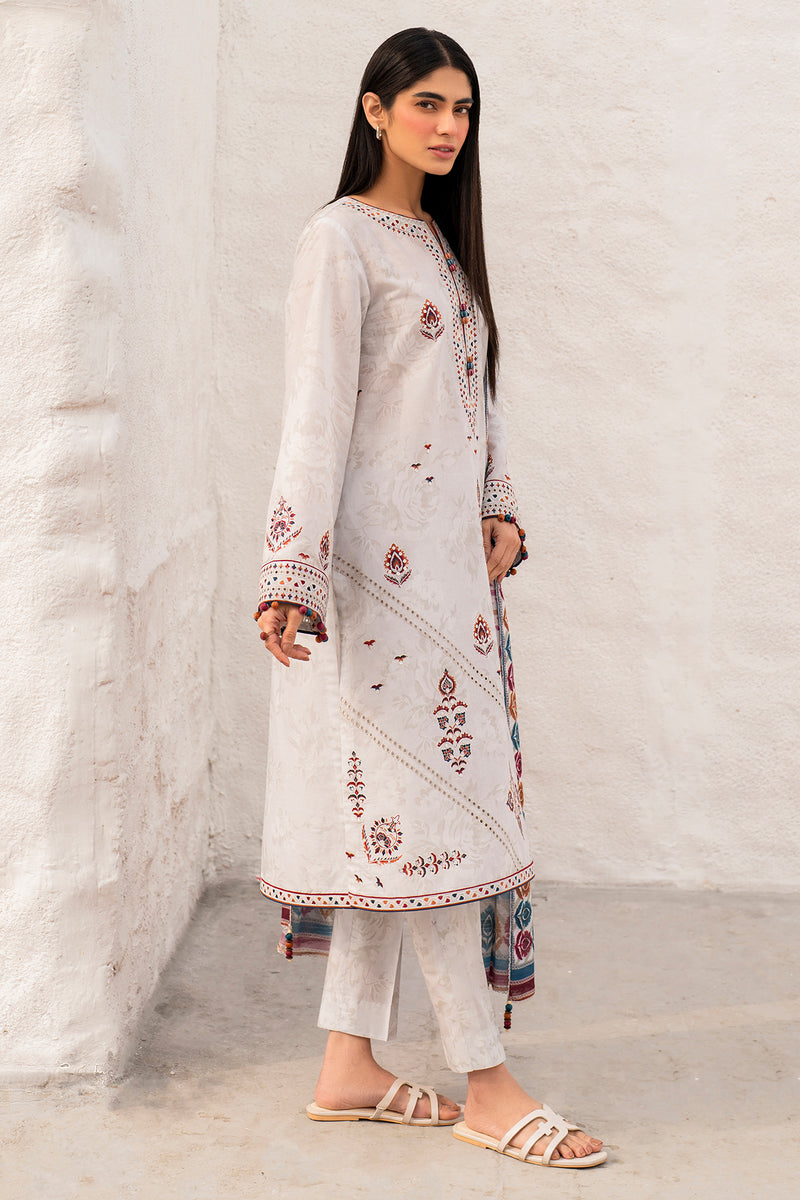 Jazmin | Summer Lawn 25 | USE-9126 S Off White Lawn