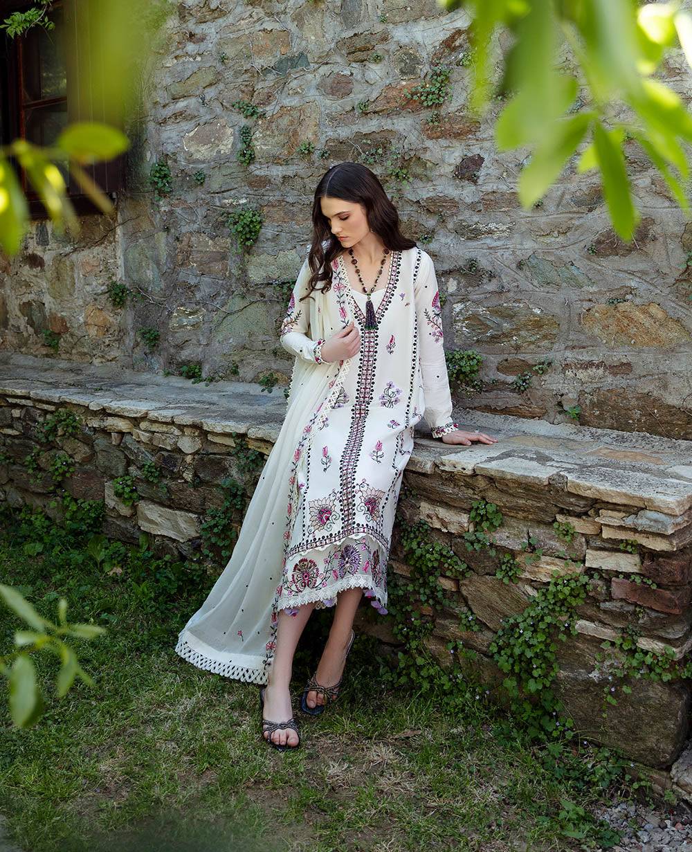 Republic Womenswear | Aylin Summer Lawn 24 | Muguet (D1-B) - Pakistani Designer Dress - by Republic Womenswear | Type: Luxury - 100% Original at Saira Sultan