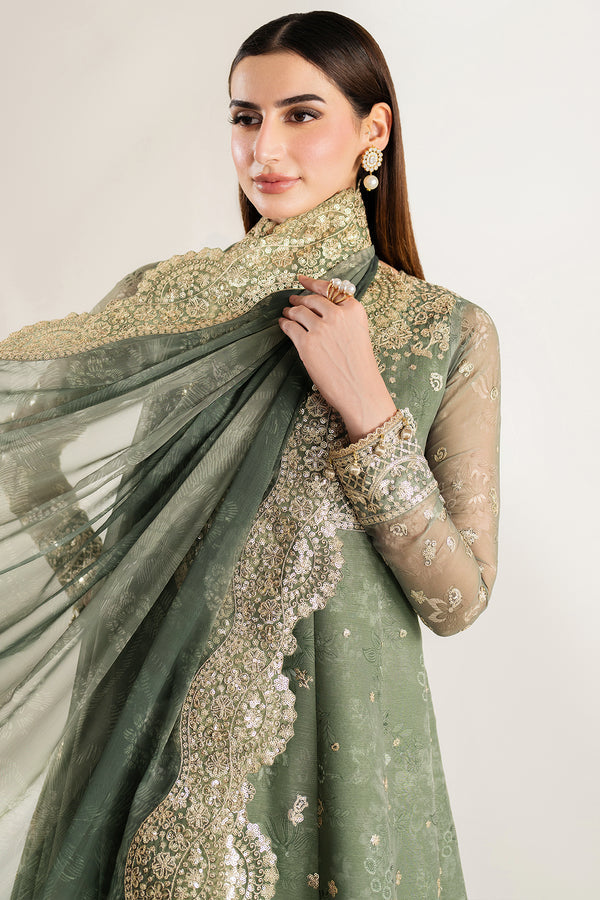 Farasha | Fiorella Formals | Olive Aura - Pakistani Designer Dress - by Farasha - Type : Ladies Clothes - 100% Original at Saira Sultan