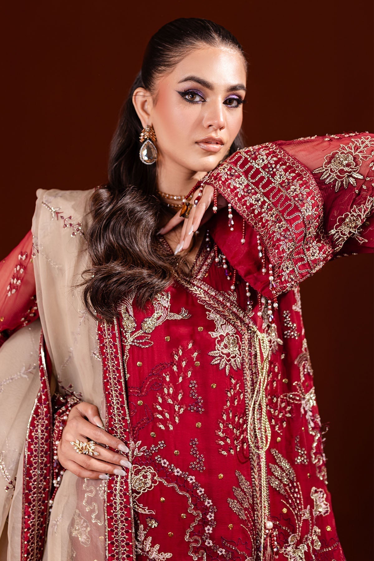 Nureh | Fancy Formals | NP-474 - Pakistani Designer Dress - by Nureh | Type: Bridal - 100% Original at Saira Sultan