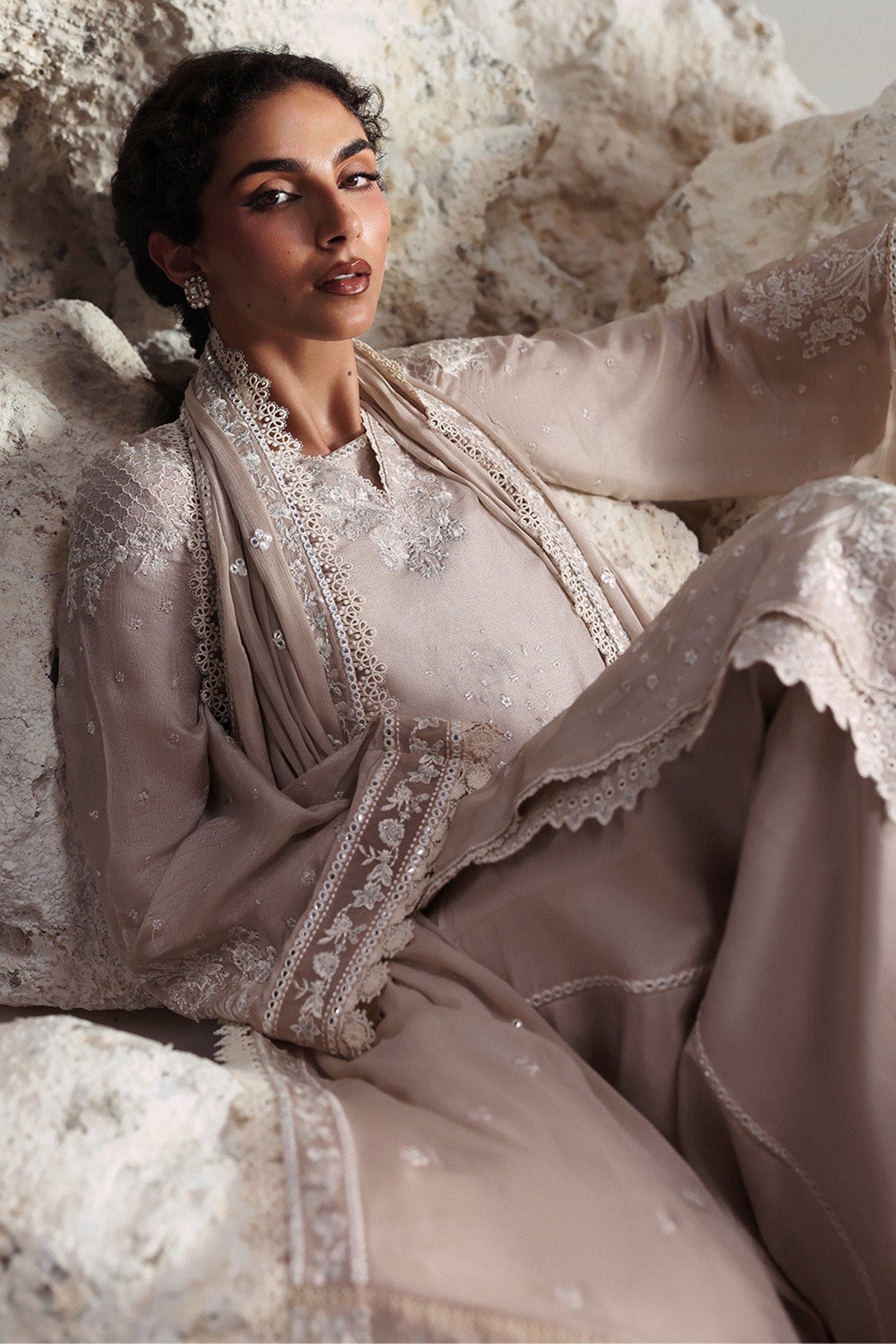 Afrozeh | Slate Ready to Wear | Xavian - Pakistani Designer Dress - by Afrozeh - Type : Ladies Clothes - 100% Original at Saira Sultan