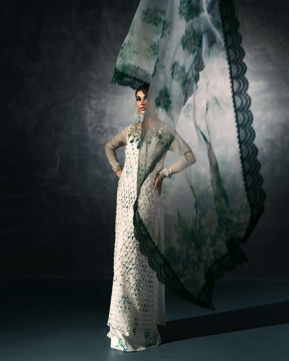 Vasal | Zyra Luxe Pret 26 | Emerald Whisper - Pakistani Designer Dress - by Vasal - Type : Ladies Clothes - 100% Original at Saira Sultan