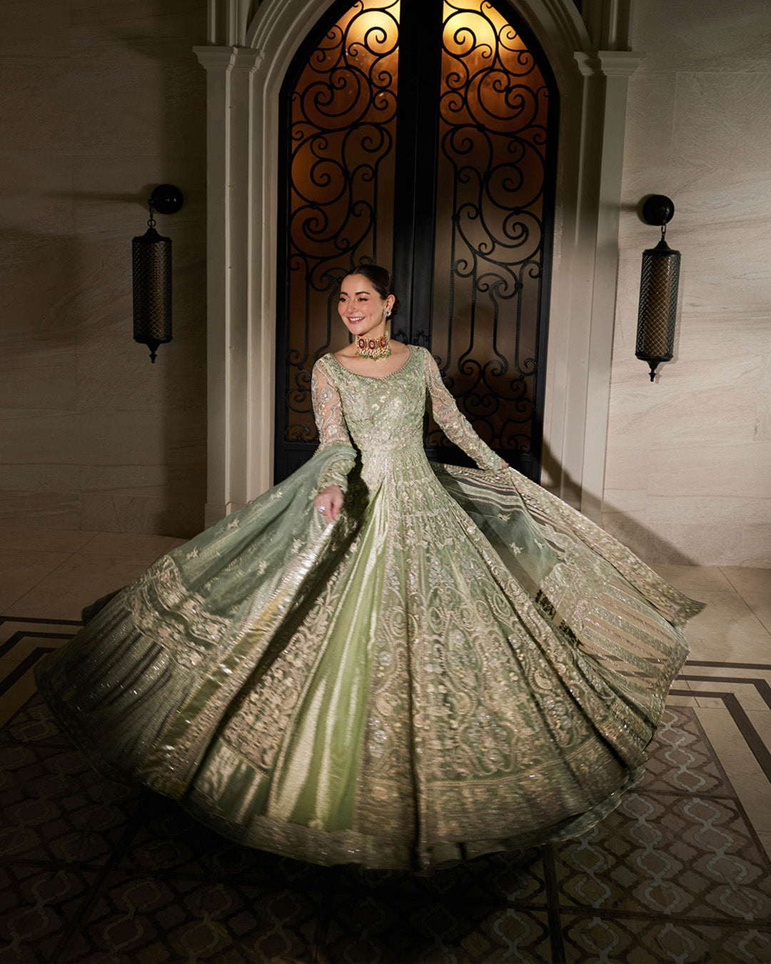 Faiza Saqlain | Neorah 24' RTW | Syene Mint Green L