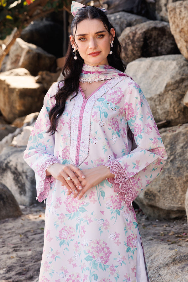 Farasha | Printed Essentials | Blossom Mist M Soft Lilac Lawn