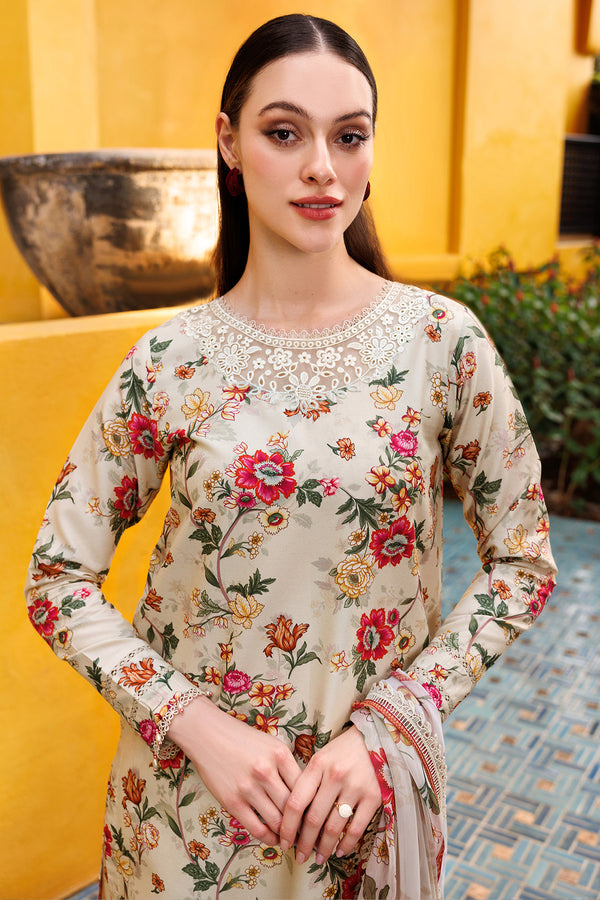 Farasha | Printed Essentials | Ivory Dusk L Ivory Lawn