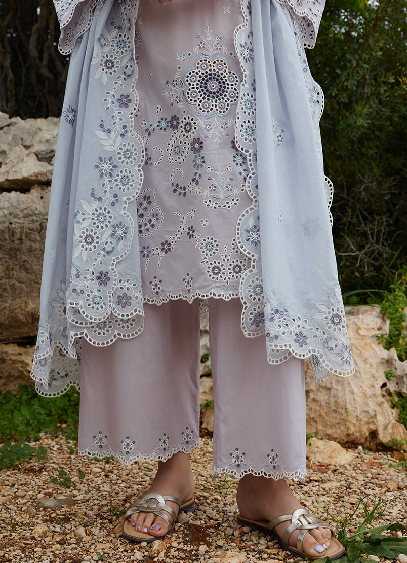 Image | Lawnkari 25 | Lyra M Soft Lilac Cotton Lawn
