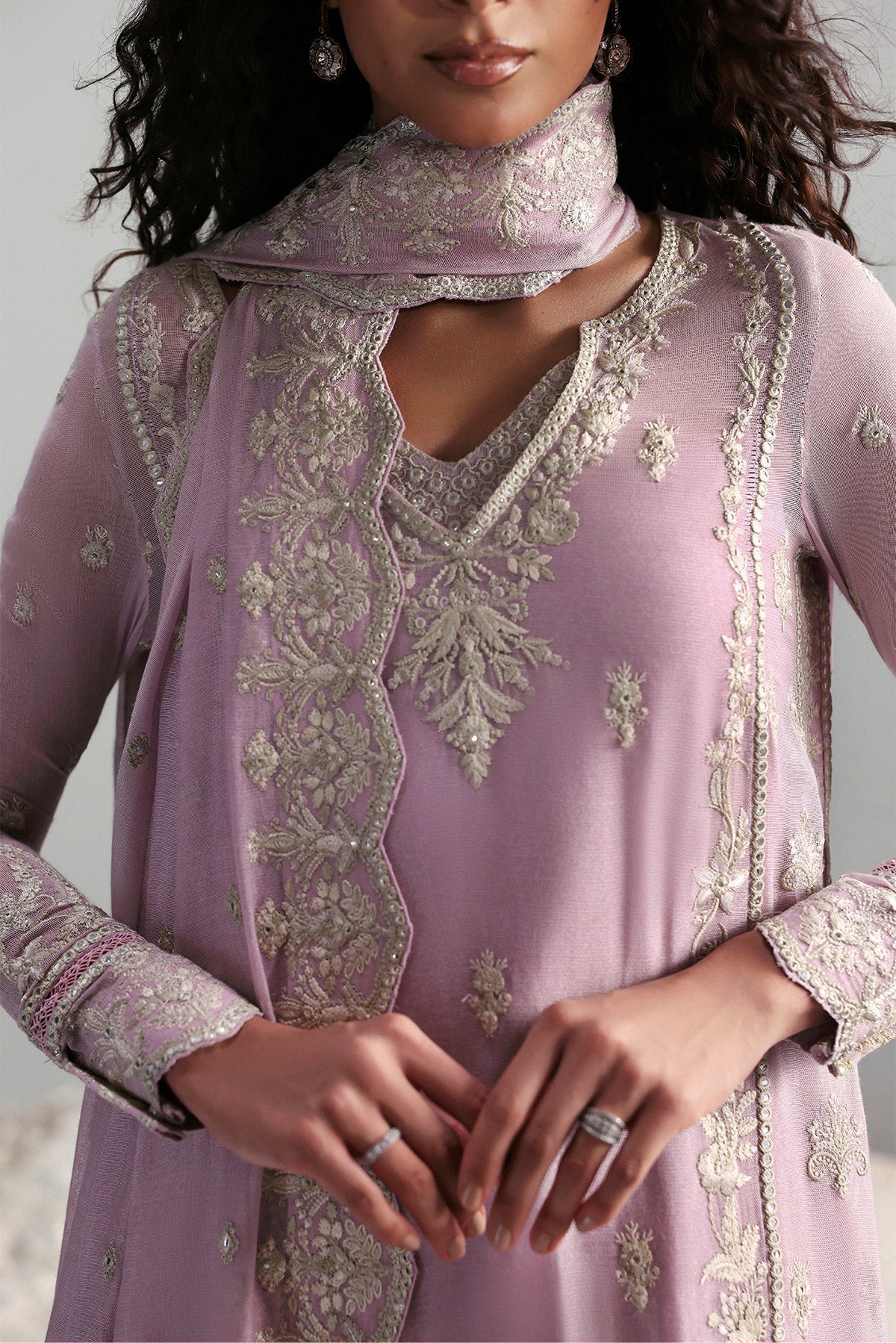 Afrozeh | Slate Ready to Wear | Elowen - Pakistani Designer Dress - by Afrozeh - Type : Ladies Clothes - 100% Original at Saira Sultan