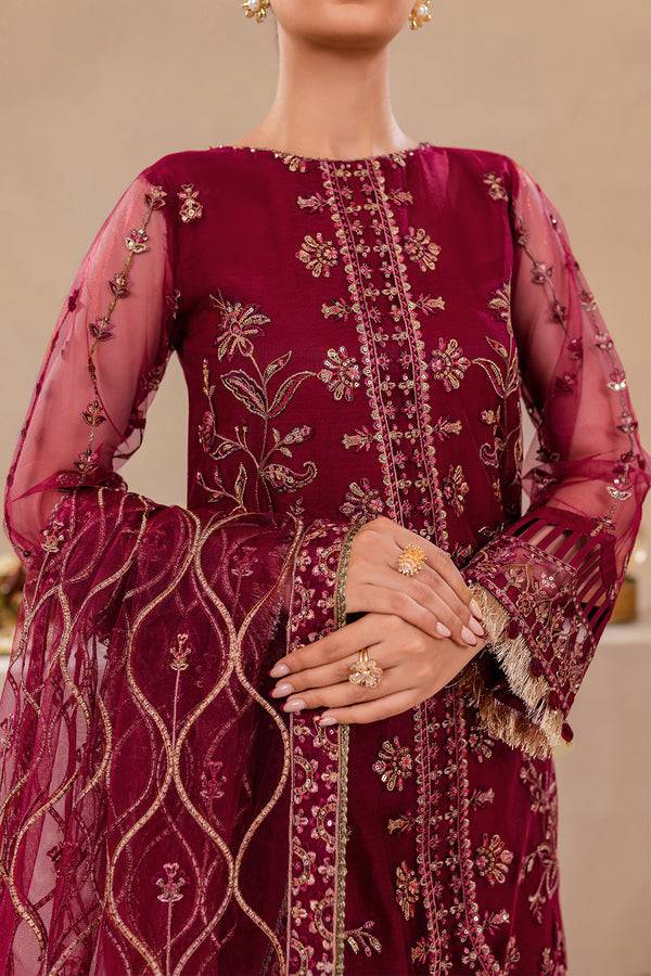 Farasha | Lumiere Formals |ROUGE PINK - Pakistani Designer Dress - by Farasha | Type: Formal - 100% Original at Saira Sultan