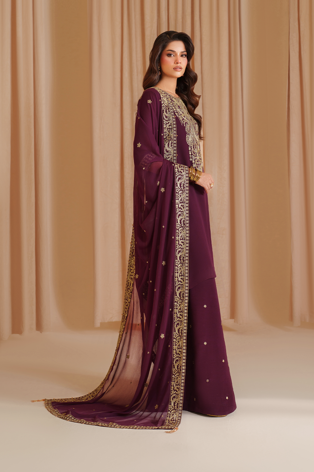 Iznik I Festive Formal I CC-76 Embroidered Chiffon - Pakistani Designer Dress - by Iznik - Type : Ladies Clothes - 100% Original at Saira Sultan