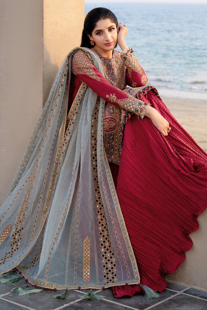 Jazmin | Shahkaar Luxury Lawn 25 | SL25-D5 L Red Lawn