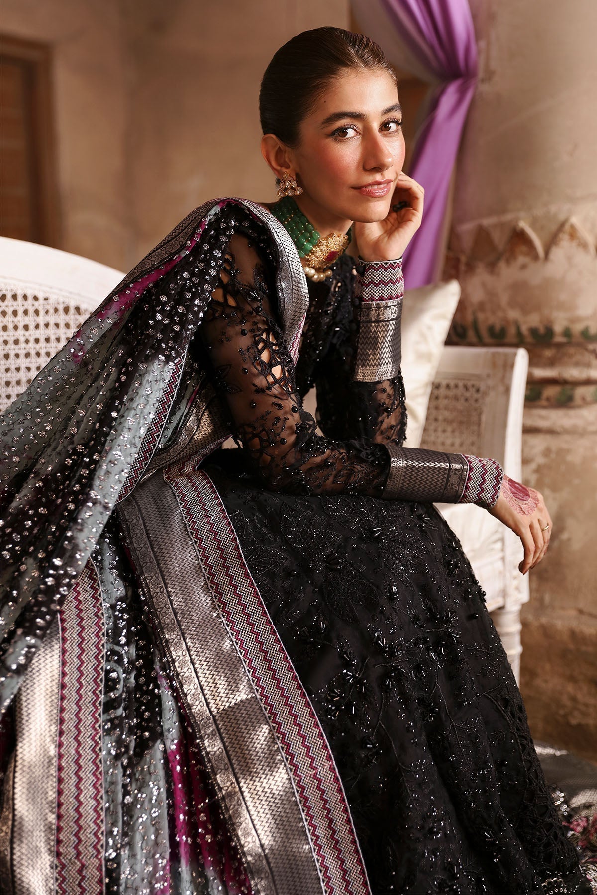 Nureh | Jhoomro Wedding Formals | NL-73 MAYA - Pakistani Designer Dress - by Nureh | Type: Bridal - 100% Original at Saira Sultan