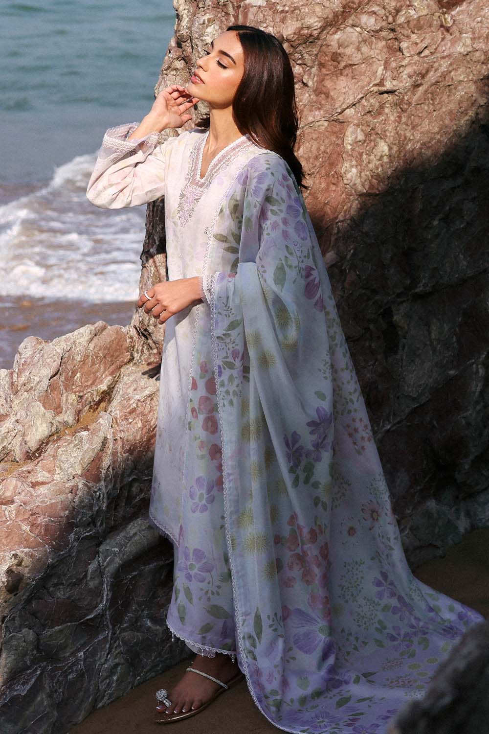 Seran | Afsanah Lawn 25 | HELIN L Lavender Pinocchio Lawn