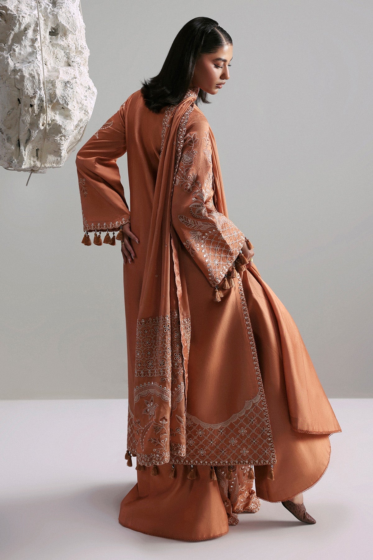 Afrozeh | Slate Ready to Wear | Anastaria - Pakistani Designer Dress - by Afrozeh - Type : Ladies Clothes - 100% Original at Saira Sultan