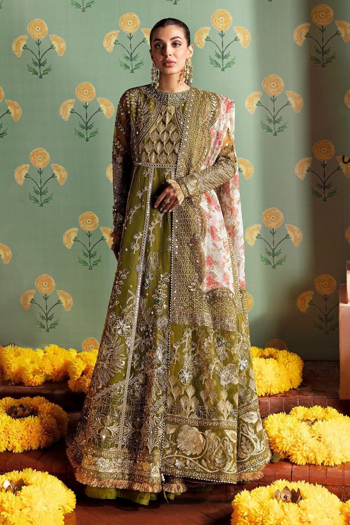 Nureh | Jhoomro Wedding Formals | NL-50 - NURA - Pakistani Designer Dress - by Nureh | Type: Bridal - 100% Original at Saira Sultan