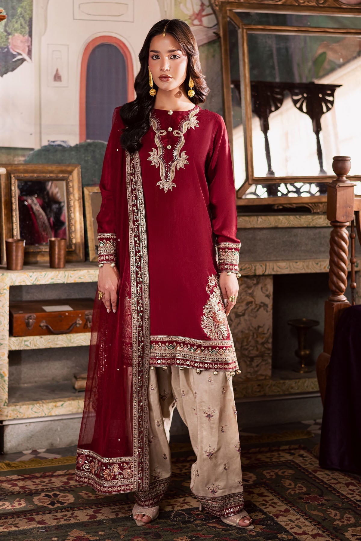 Nureh | Nur Mahal | NE-193 by Nureh - Designer Dress - Type : Ladies Clothes - Available at Saira Sultan - 100% Original