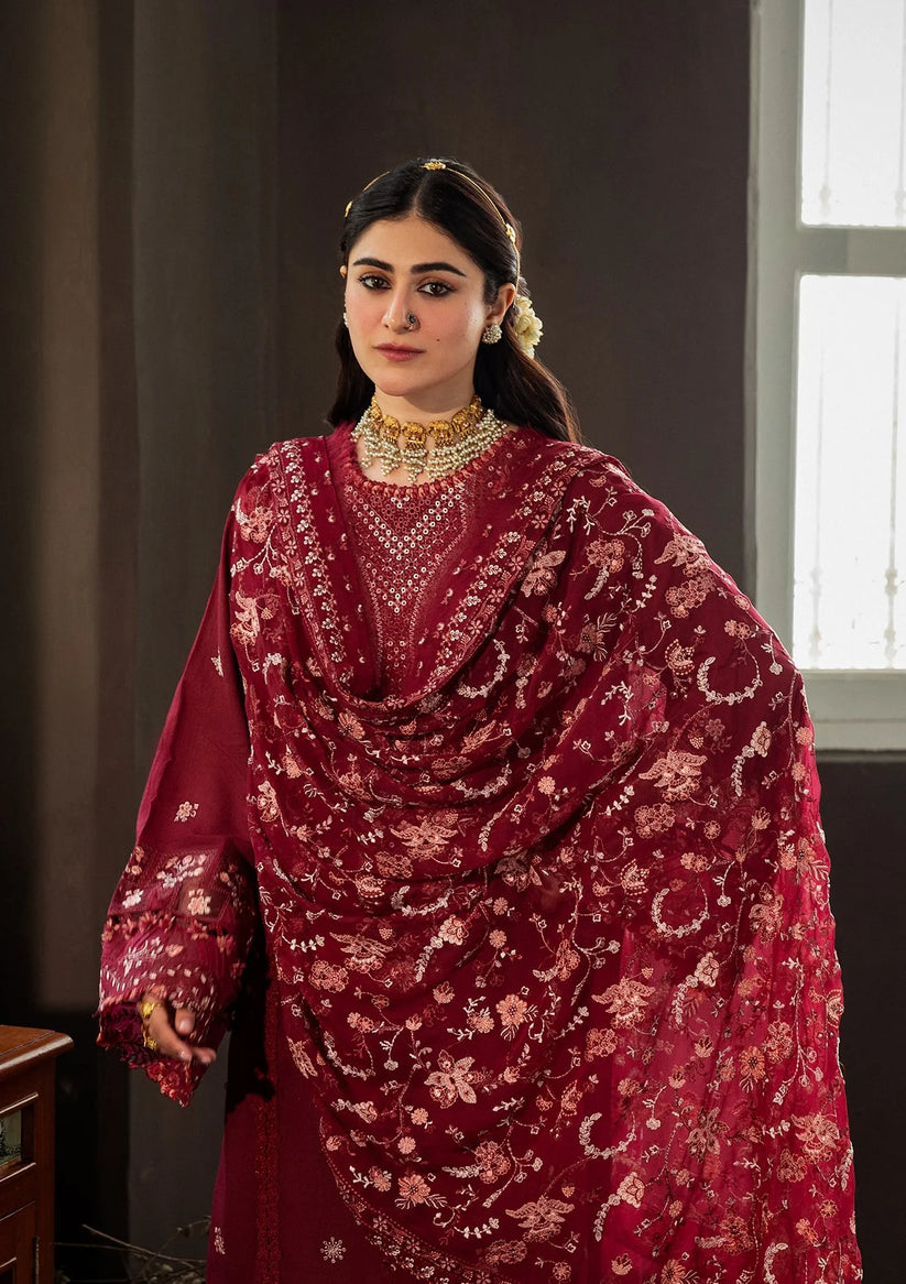 Kahf Premium | Kahf Karandi 25 | KKH-03 ROSELITH - Pakistani Designer Dress - by Kahf Premium - Type : Ladies Clothes - 100% Original at Saira Sultan