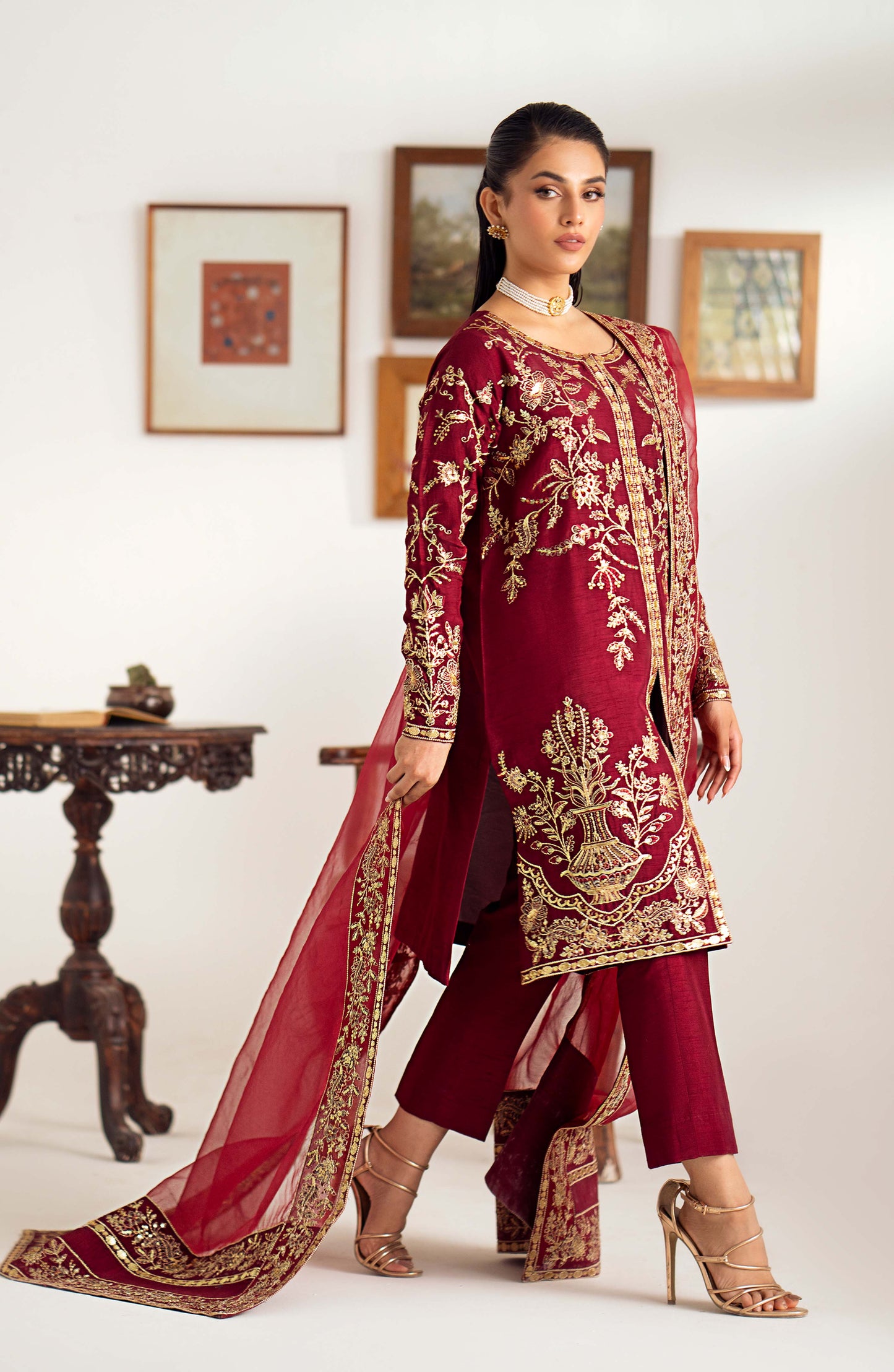 Maryum N Maria | Dastan Formals | ROSELA - MS40023 - Pakistani Designer Dress - by Maryam N Maria | Type: Ladies Clothes - 100% Original at Saira Sultan