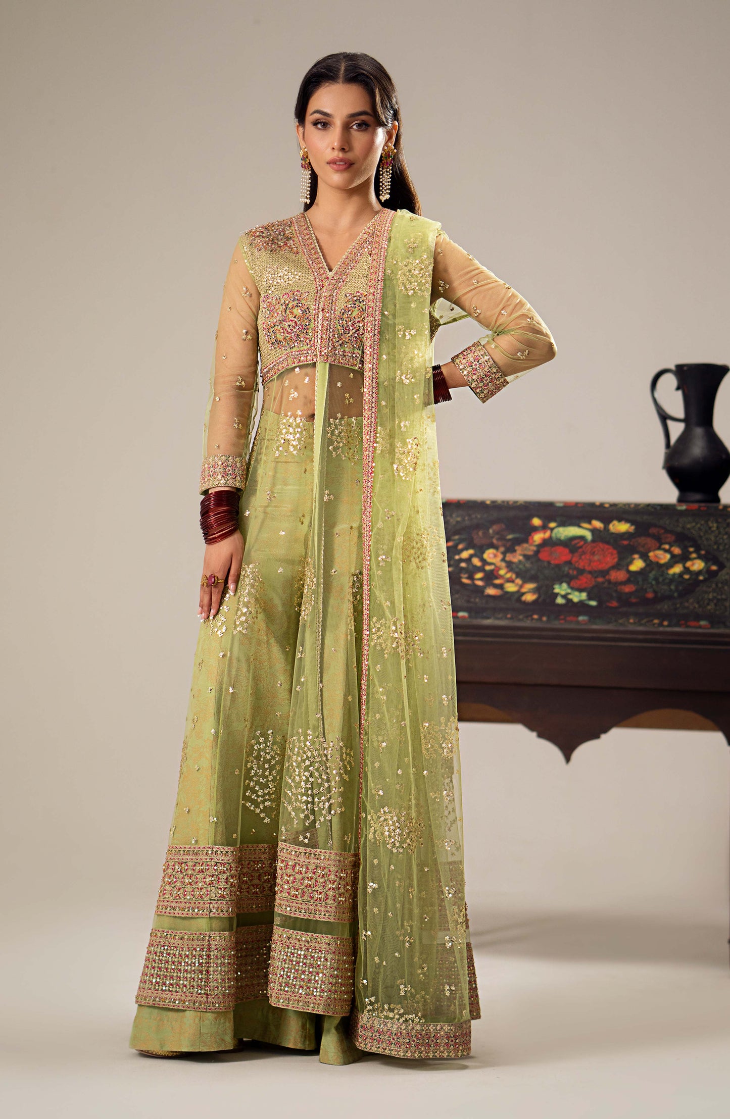 Maryum N Maria | Dastan Formals | ERINA - MS40024 - Pakistani Designer Dress - by Maryam N Maria | Type: Ladies Clothes - 100% Original at Saira Sultan