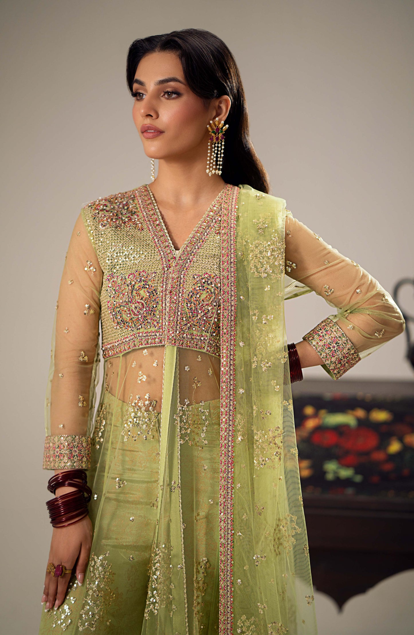 Maryum N Maria | Dastan Formals | ERINA - MS40024 - Pakistani Designer Dress - by Maryam N Maria | Type: Ladies Clothes - 100% Original at Saira Sultan