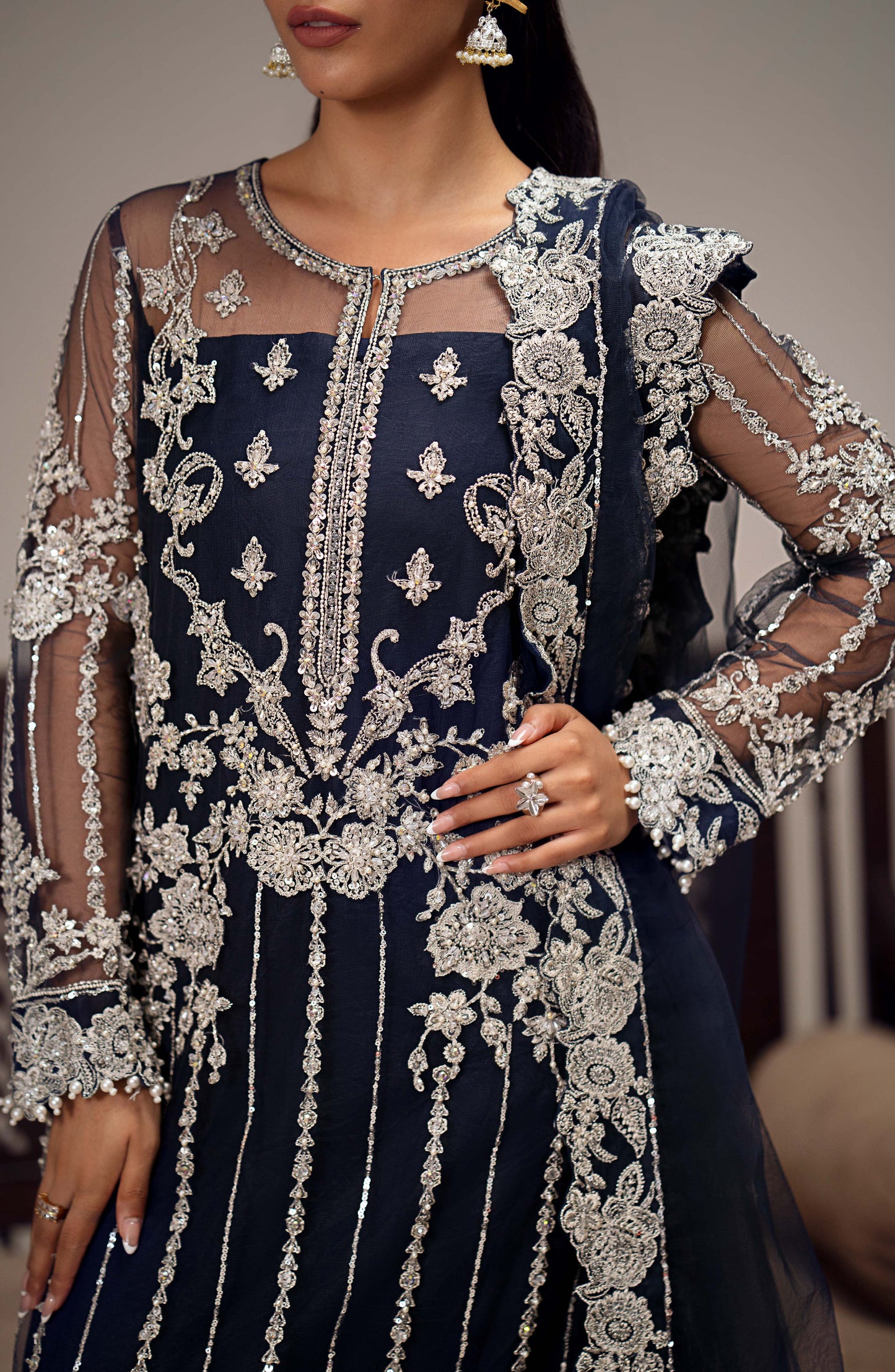 Maryum N Maria | Dastan Formals | INARA - MS40026 - Pakistani Designer Dress - by Maryam N Maria | Type: Ladies Clothes - 100% Original at Saira Sultan