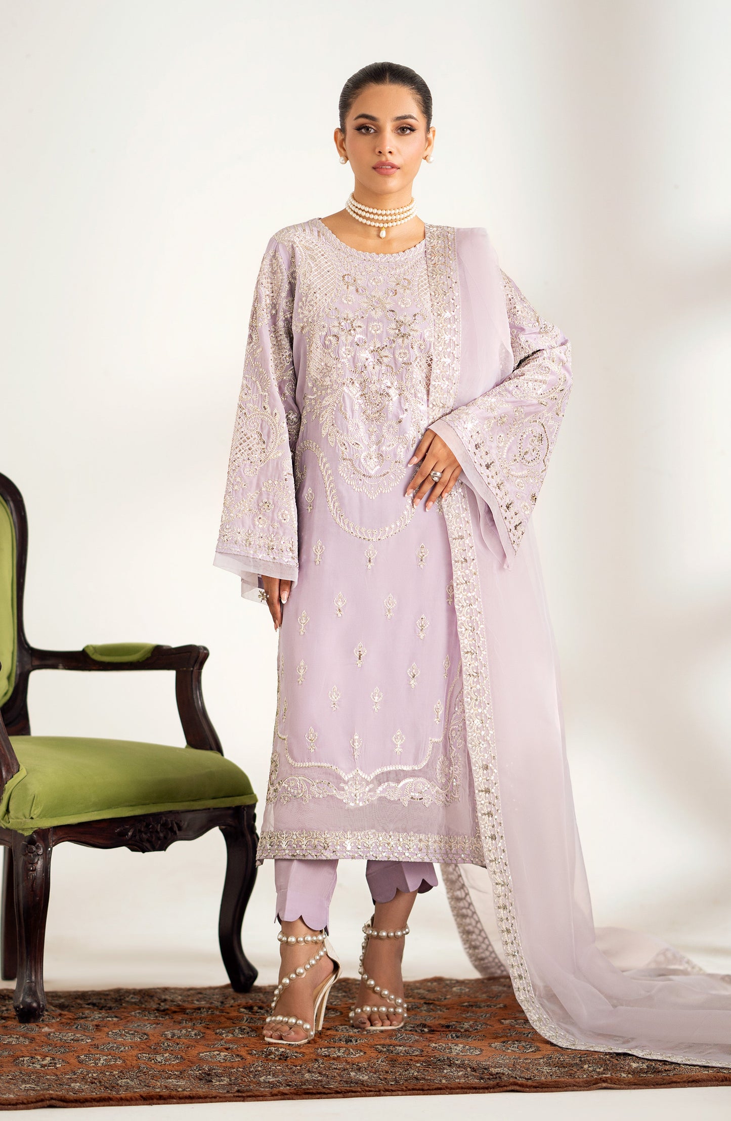 Maryum N Maria | Dastan Formals | DINARA - MS40028 - Pakistani Designer Dress - by Maryam N Maria | Type: Ladies Clothes - 100% Original at Saira Sultan