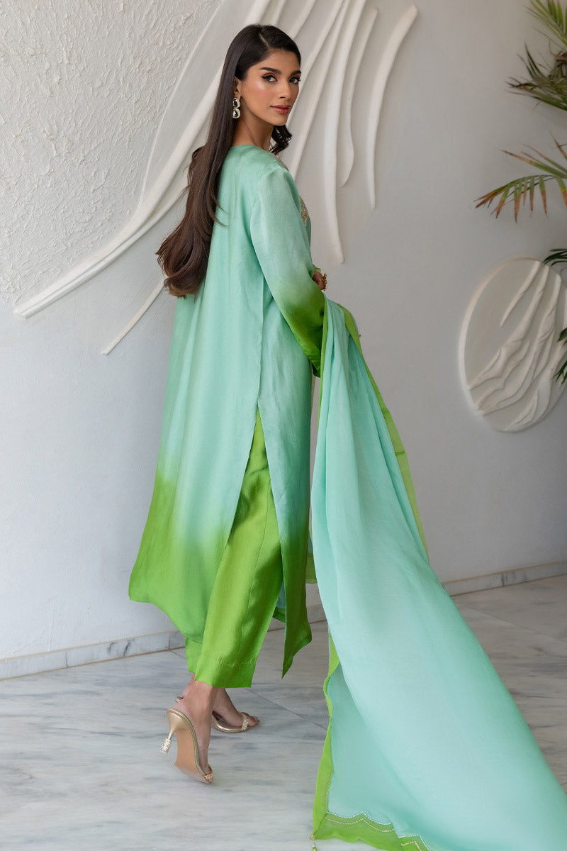 Chic Ophicial | Celenia Pret | Ombre Green S Light Ferozi