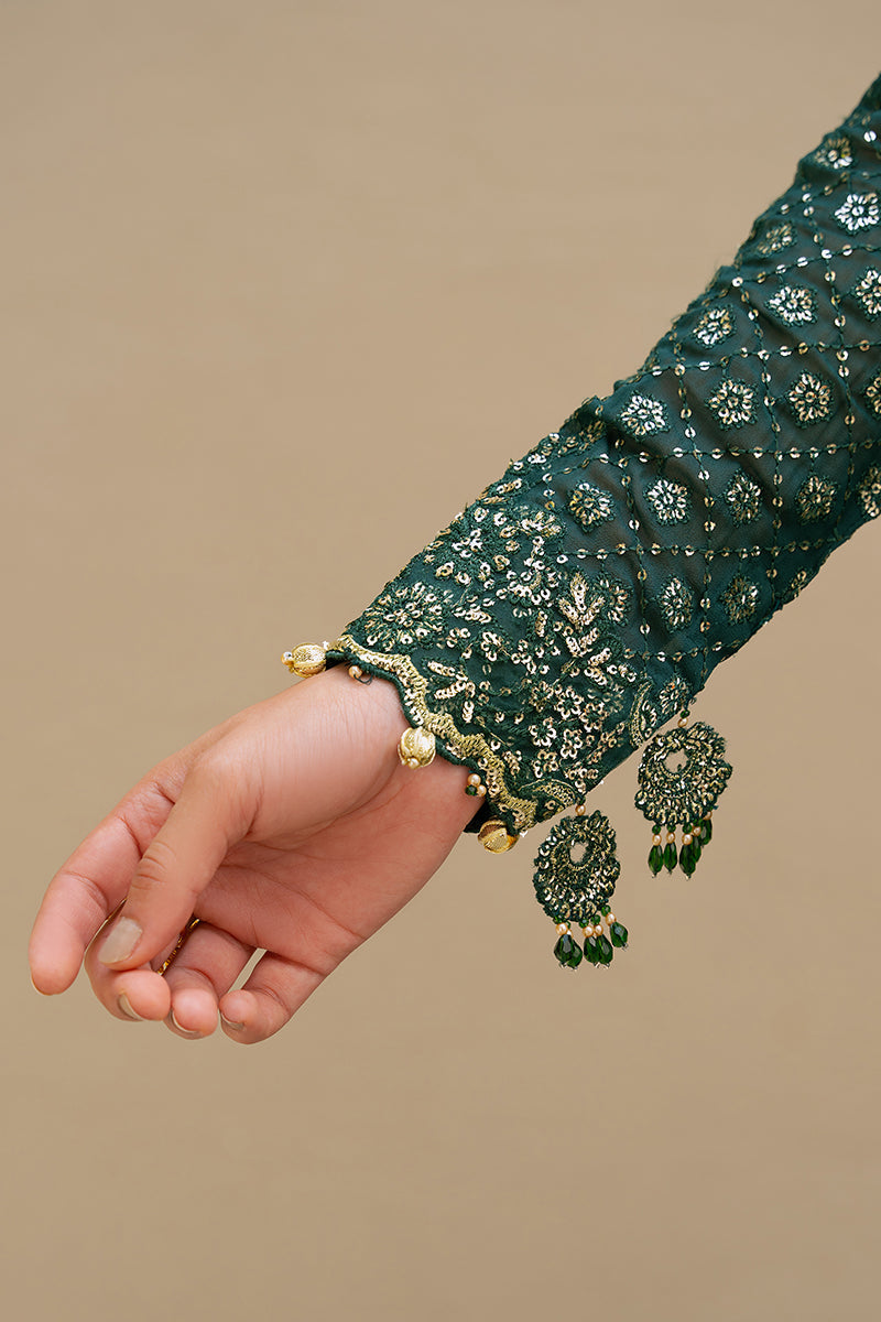 Cross Stitch | Wedding Collection 24 | GREEN SPRING - Pakistani Designer Dress - by Cross Stitch | Type: Formal - 100% Original at Saira Sultan