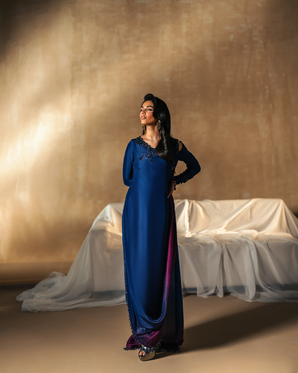 Vasal | Zyra Luxe Pret 26 | Sapphire drift - Pakistani Designer Dress - by Vasal - Type : Ladies Clothes - 100% Original at Saira Sultan