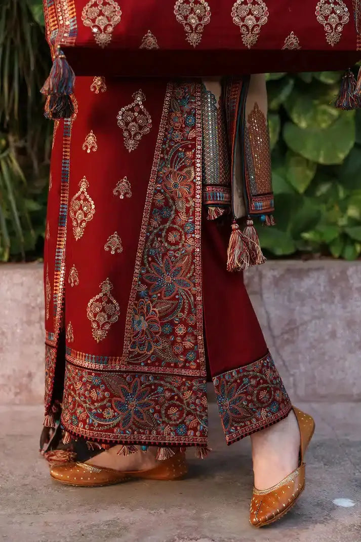 Jazmin | Dastaan Luxury Winter 23 | DW23-D1 - Pakistani Designer Dress - by Jazmin | Type: Luxury - 100% Original at Saira Sultan