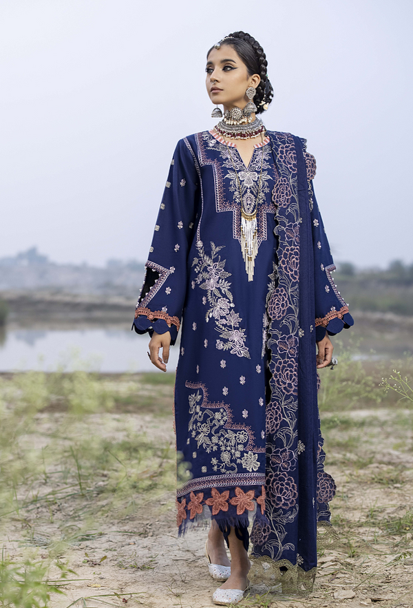 Humdum I Sierra Wool I Sierra-D06 - Pakistani Designer Dress - by Humdum - Type : Ladies Clothes - 100% Original at Saira Sultan