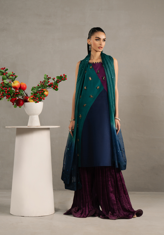 Zarqash | Silk Edit | ZQS 024 STARLETTE S Plum Raw Silk
