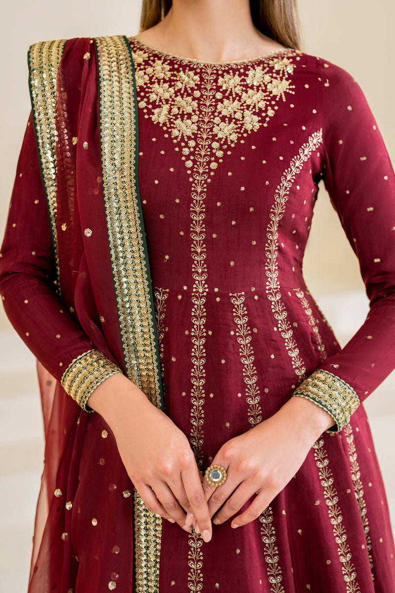 Jazmin | Formals Collection | Raw Silk UR-7018 - Pakistani Designer Dress - by Jazmin | Type: Formal - 100% Original at Saira Sultan